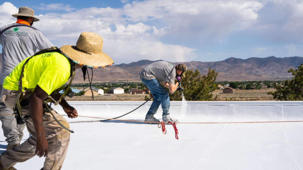 SPF Roofing System Application